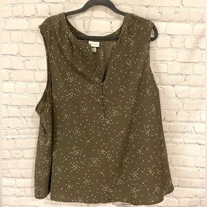 3X Gray Business Casual Blouse Top.